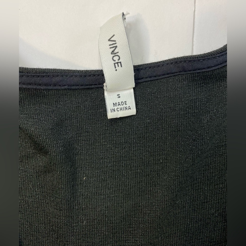 Vince Windowpane tee Black and white small - Picture 10 of 14